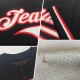 Custom Cream Light Blue-Navy Mesh Authentic Throwback rugby Jersey Custom Cream Light Blue-Navy Mesh Authentic Throwback rugby Jersey