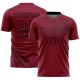 Custom Crimson Black Geometric Shapes Sublimation Uniform Jersey Custom Crimson Black Geometric Shapes Sublimation Uniform Jersey
