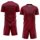 Custom Crimson Black Geometric Shapes Sublimation Uniform Jersey Custom Crimson Black Geometric Shapes Sublimation Uniform Jersey