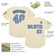 Custom Cream Light Blue-Navy Mesh Authentic Throwback rugby Jersey Custom Cream Light Blue-Navy Mesh Authentic Throwback rugby Jersey