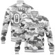 Custom Camo White-Steel Gray Snow Camouflage 3D Bomber Full-Snap Varsity Letterman Salute To Service Jacket Custom Camo White-Steel Gray Snow Camouflage 3D Bomber Full-Snap Varsity Letterman Salute To Service Jacket