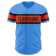 Custom Electric Blue Orange-Black Authentic rugby Jersey Custom Electric Blue Orange-Black Authentic rugby Jersey
