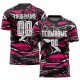 Custom Figure White-Hot Pink Sublimation Uniform Jersey Custom Figure White-Hot Pink Sublimation Uniform Jersey