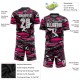 Custom Figure White-Hot Pink Sublimation Uniform Jersey Custom Figure White-Hot Pink Sublimation Uniform Jersey