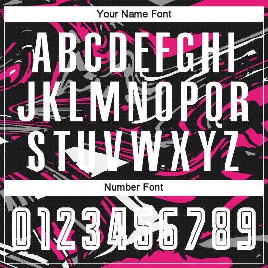 Custom Figure White-Hot Pink Sublimation Uniform Jersey Custom Figure White-Hot Pink Sublimation Uniform Jersey