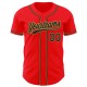 Custom Fire Red Black-Old Gold Authentic rugby Jersey Custom Fire Red Black-Old Gold Authentic rugby Jersey