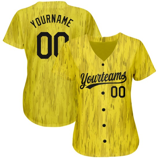 Custom Gold Black 3D Pattern Design Authentic rugby Jersey Custom Gold Black 3D Pattern Design Authentic rugby Jersey