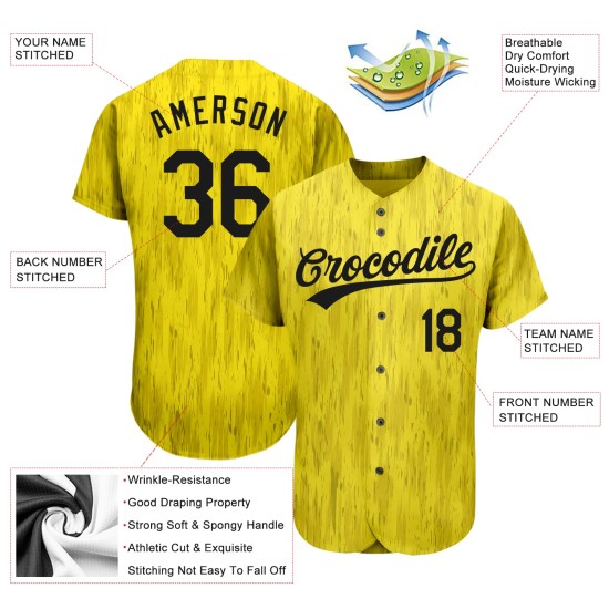 Custom Gold Black 3D Pattern Design Authentic rugby Jersey Custom Gold Black 3D Pattern Design Authentic rugby Jersey