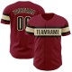 Custom Crimson Black-Cream Authentic rugby Jersey Custom Crimson Black-Cream Authentic rugby Jersey