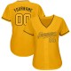 Custom Gold Gold-Black Authentic rugby Jersey Custom Gold Gold-Black Authentic rugby Jersey