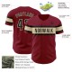 Custom Crimson Black-Cream Authentic rugby Jersey Custom Crimson Black-Cream Authentic rugby Jersey