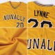 Custom Gold Gold-Black Authentic rugby Jersey Custom Gold Gold-Black Authentic rugby Jersey