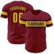 Custom Crimson Gold-Navy Authentic rugby Jersey Custom Crimson Gold-Navy Authentic rugby Jersey