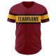 Custom Crimson Gold-Navy Authentic rugby Jersey Custom Crimson Gold-Navy Authentic rugby Jersey