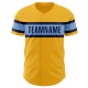 Custom Gold Navy-Light Blue Authentic rugby Jersey Custom Gold Navy-Light Blue Authentic rugby Jersey