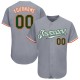 Custom Gray Green-Orange Authentic rugby Jersey Custom Gray Green-Orange Authentic rugby Jersey