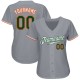 Custom Gray Green-Orange Authentic rugby Jersey Custom Gray Green-Orange Authentic rugby Jersey