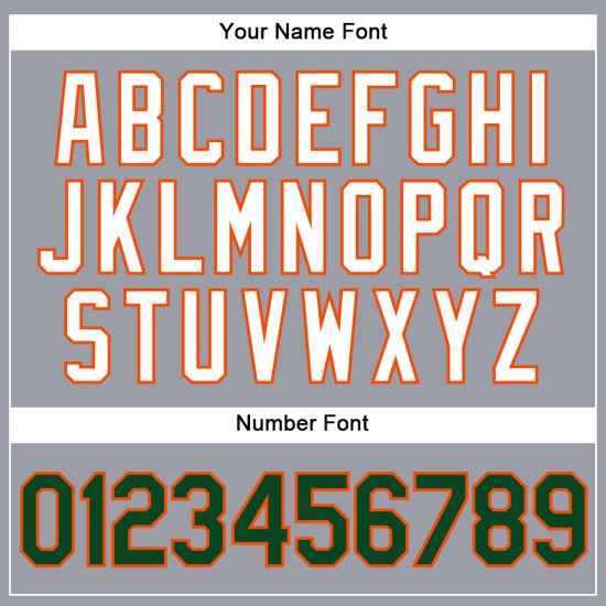 Custom Gray Green-Orange Authentic rugby Jersey Custom Gray Green-Orange Authentic rugby Jersey