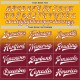Custom Gold White-Crimson Bomber Full-Snap Varsity Letterman Fade Fashion Jacket Custom Gold White-Crimson Bomber Full-Snap Varsity Letterman Fade Fashion Jacket