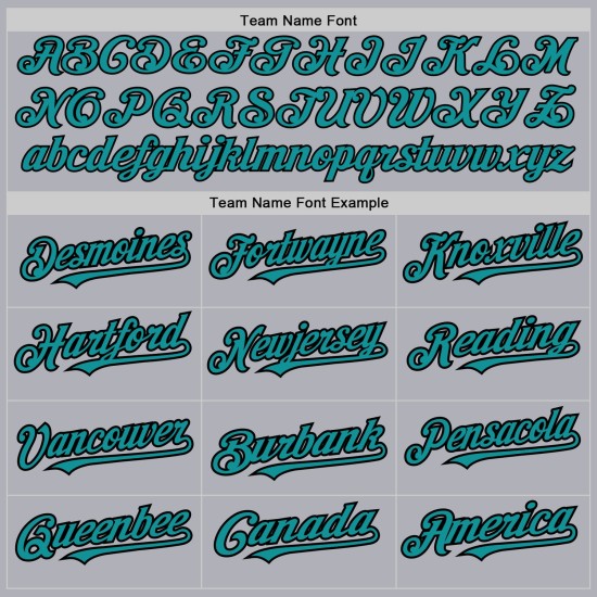 Custom Gray Black Pinstripe Teal Two-Button Unisex Jersey Custom Gray Black Pinstripe Teal Two-Button Unisex Jersey