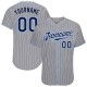Custom Gray Navy Pinstripe Navy-Light Blue Authentic rugby Jersey Custom Gray Navy Pinstripe Navy-Light Blue Authentic rugby Jersey