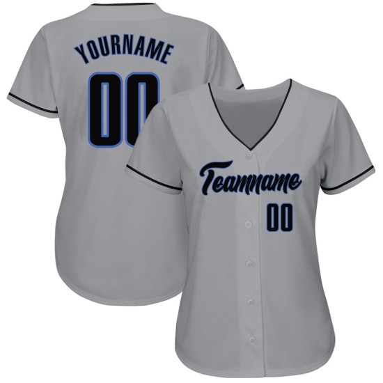 Custom Gray Black-Blue Authentic rugby Jersey Custom Gray Black-Blue Authentic rugby Jersey