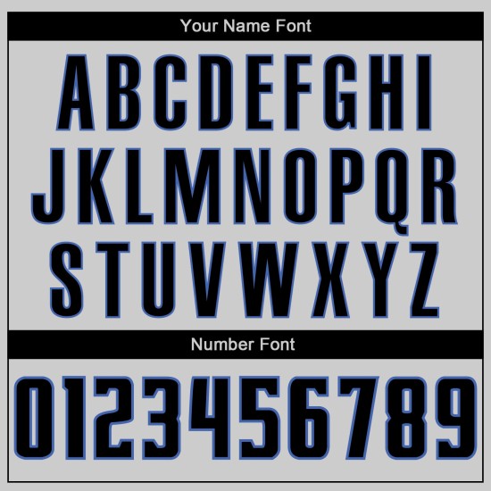 Custom Gray Black-Blue Authentic rugby Jersey Custom Gray Black-Blue Authentic rugby Jersey