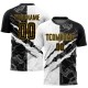 Custom Graffiti Pattern Black-Gold Scratch Sublimation Uniform Jersey Custom Graffiti Pattern Black-Gold Scratch Sublimation Uniform Jersey