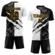 Custom Graffiti Pattern Black-Gold Scratch Sublimation Uniform Jersey Custom Graffiti Pattern Black-Gold Scratch Sublimation Uniform Jersey