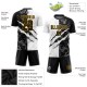 Custom Graffiti Pattern Black-Gold Scratch Sublimation Uniform Jersey Custom Graffiti Pattern Black-Gold Scratch Sublimation Uniform Jersey