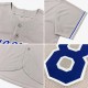 Custom Gray Navy-Orange Authentic rugby Jersey Custom Gray Navy-Orange Authentic rugby Jersey