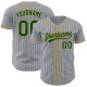 Custom Gray Green Pinstripe Old Gold Authentic rugby Jersey Custom Gray Green Pinstripe Old Gold Authentic rugby Jersey