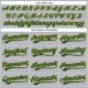Custom Gray Green Pinstripe Old Gold Authentic rugby Jersey Custom Gray Green Pinstripe Old Gold Authentic rugby Jersey