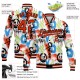 Custom Graffiti Pattern Orange-Black Abstract Grunge Art 3D Bomber Full-Snap Varsity Letterman Jacket Custom Graffiti Pattern Orange-Black Abstract Grunge Art 3D Bomber Full-Snap Varsity Letterman Jacket