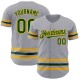 Custom Gray Green-Gold Line Authentic rugby Jersey Custom Gray Green-Gold Line Authentic rugby Jersey