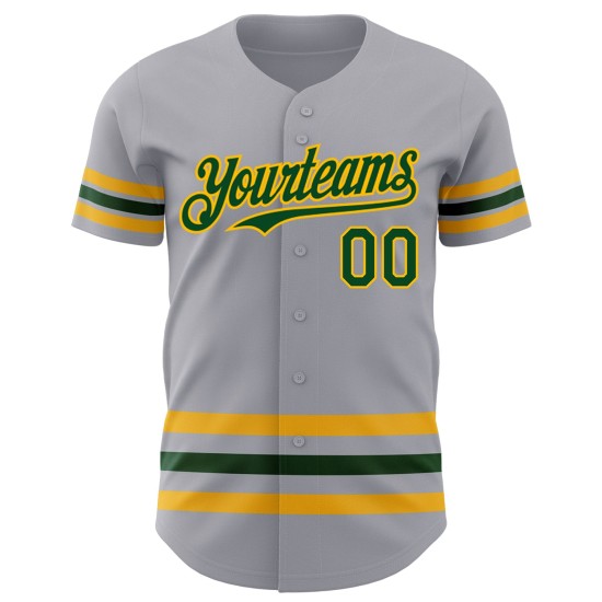Custom Gray Green-Gold Line Authentic rugby Jersey Custom Gray Green-Gold Line Authentic rugby Jersey