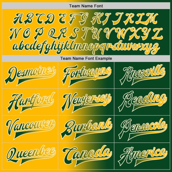 Custom Green Gold-Cream Bomber Full-Snap Varsity Letterman Gradient Fashion Jacket Custom Green Gold-Cream Bomber Full-Snap Varsity Letterman Gradient Fashion Jacket