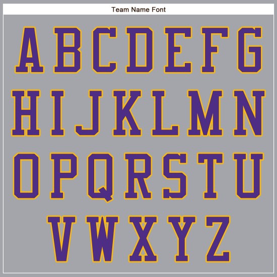 Custom Gray Purple-Gold Bomber Full-Snap Varsity Letterman Jacket Custom Gray Purple-Gold Bomber Full-Snap Varsity Letterman Jacket