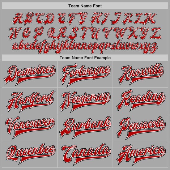 Custom Gray Red-Black Bomber Full-Snap Varsity Letterman Jacket Custom Gray Red-Black Bomber Full-Snap Varsity Letterman Jacket