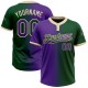 Custom Green Purple-Cream Gradient Fashion Two-Button Unisex Jersey Custom Green Purple-Cream Gradient Fashion Two-Button Unisex Jersey