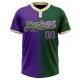 Custom Green Purple-Cream Gradient Fashion Two-Button Unisex Jersey Custom Green Purple-Cream Gradient Fashion Two-Button Unisex Jersey