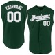 Custom Green White-Gray Authentic Sleeveless rugby Jersey Custom Green White-Gray Authentic Sleeveless rugby Jersey