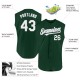 Custom Green White-Gray Authentic Sleeveless rugby Jersey Custom Green White-Gray Authentic Sleeveless rugby Jersey