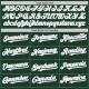 Custom Green White-Gray Authentic Sleeveless rugby Jersey Custom Green White-Gray Authentic Sleeveless rugby Jersey