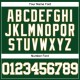 Custom Green White-Old Gold Mesh Authentic Throwback rugby Jersey Custom Green White-Old Gold Mesh Authentic Throwback rugby Jersey