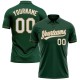 Custom Green White-Old Gold Performance Vapor Golf Polo Shirt Custom Green White-Old Gold Performance Vapor Golf Polo Shirt