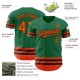 Custom Kelly Green Orange-Black Line Authentic rugby Jersey Custom Kelly Green Orange-Black Line Authentic rugby Jersey