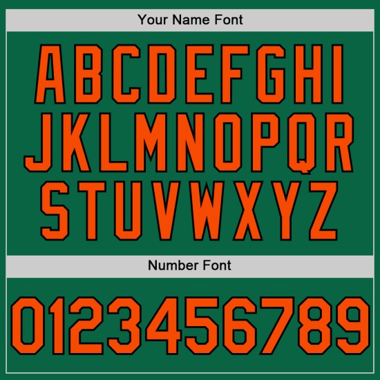 Custom Kelly Green Orange-Black Line Authentic rugby Jersey Custom Kelly Green Orange-Black Line Authentic rugby Jersey