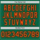 Custom Kelly Green Orange-Black Line Authentic rugby Jersey Custom Kelly Green Orange-Black Line Authentic rugby Jersey