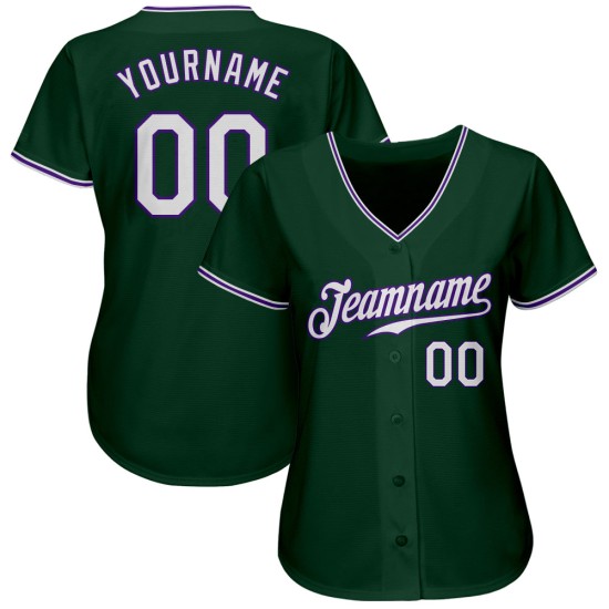 Custom Green White-Purple Authentic rugby Jersey Custom Green White-Purple Authentic rugby Jersey